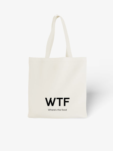 Humorous WTF - Where's the Food Canvas Tote Bag