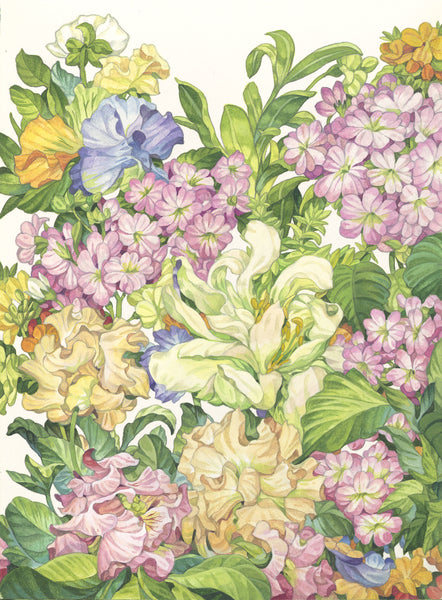 Watercolor Floral Bouquet Art