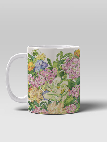 Floral Coffee Mug, Watercolor Flower Ceramic Mug for Home