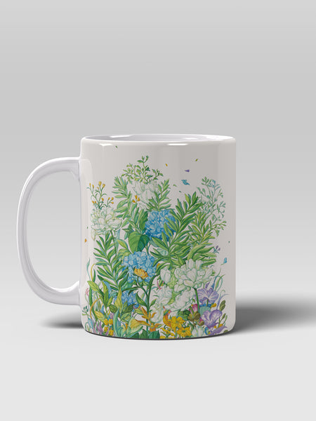 Floral Coffee Mug, Watercolor Flower Ceramic Mug for Home