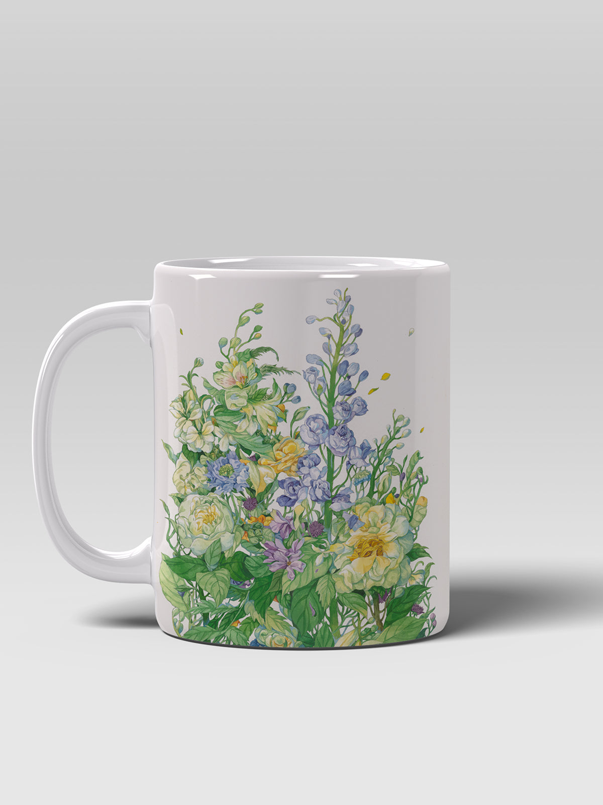 Floral Coffee Mug, Watercolor Flower Ceramic Mug for Home