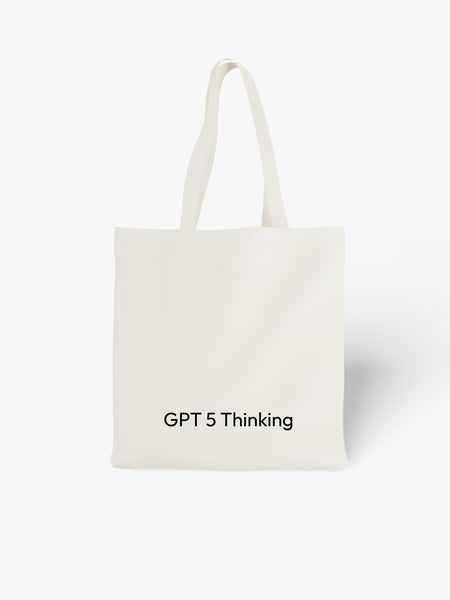 GPT 5 Thinking Tech - Inspired Canvas Tote Bag