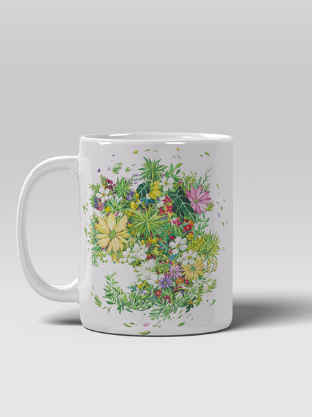 Floral Coffee Mug, Watercolor Flower Ceramic Mug for Home