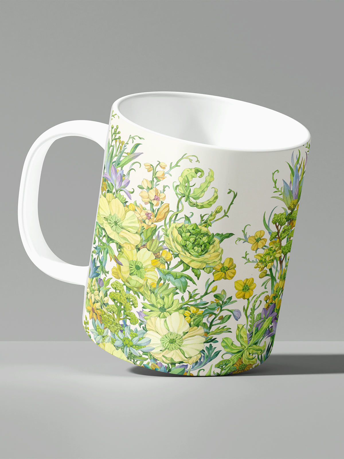 Floral Coffee Mug, Watercolor Flower Ceramic Mug for Home