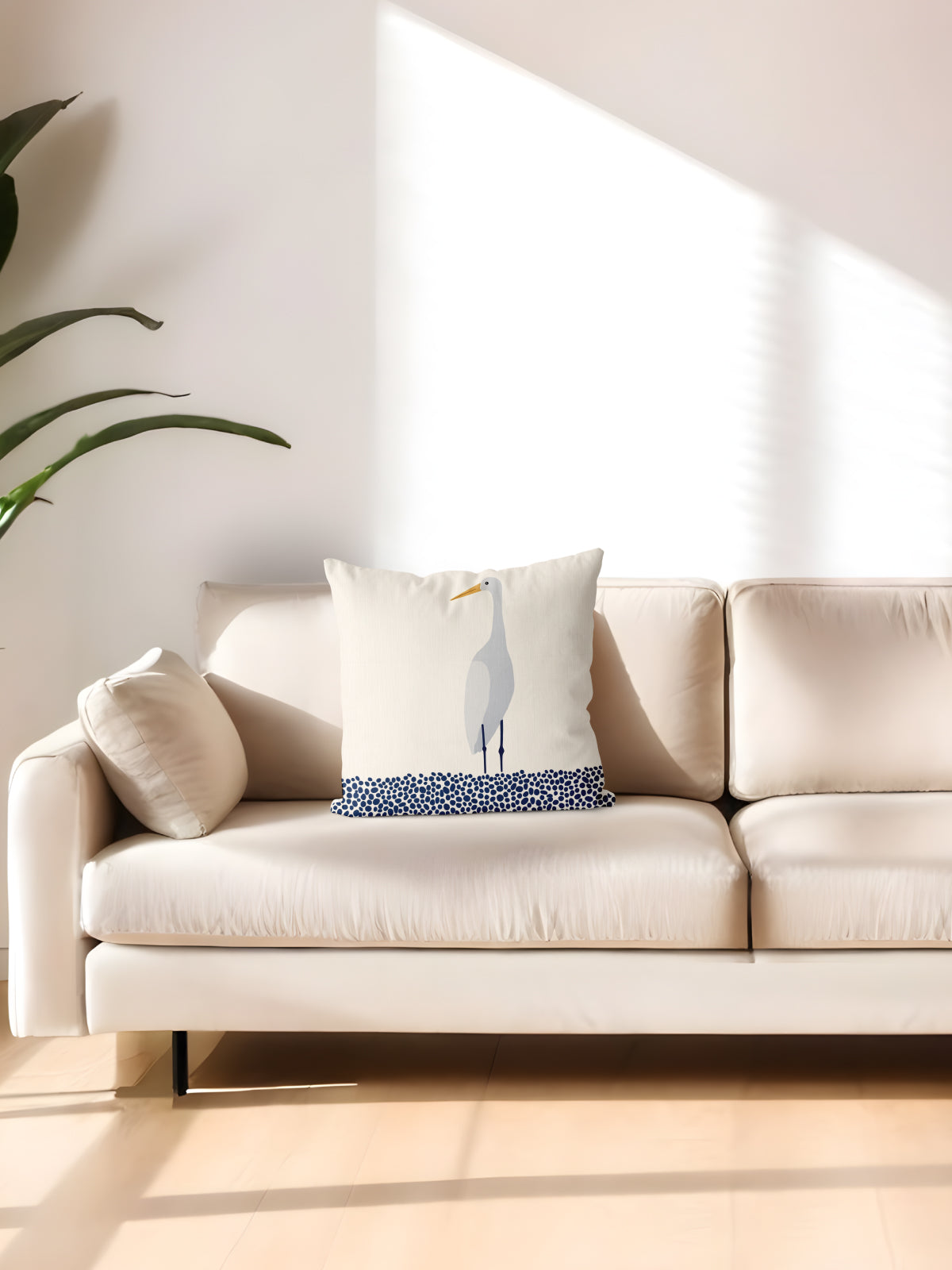 Heron Throw Pillow, Nature - Inspired Home Decor