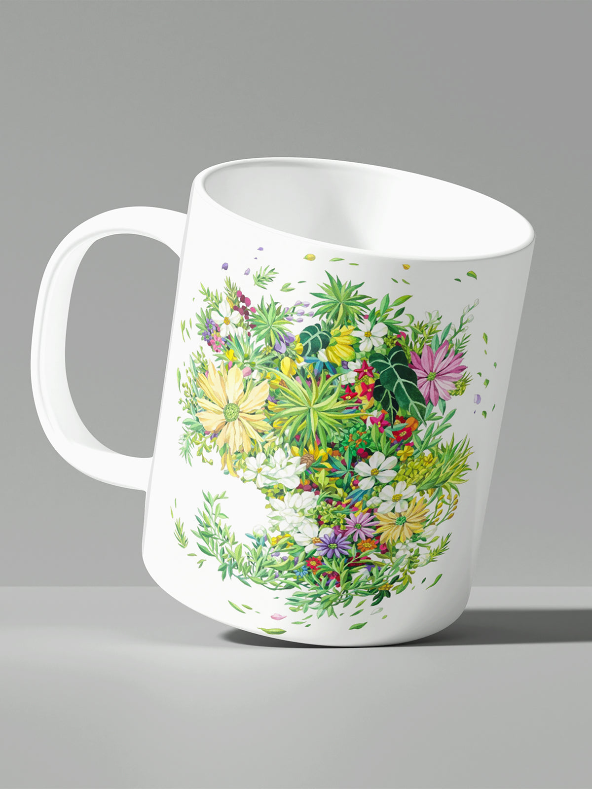 Floral Coffee Mug, Watercolor Flower Ceramic Mug for Home