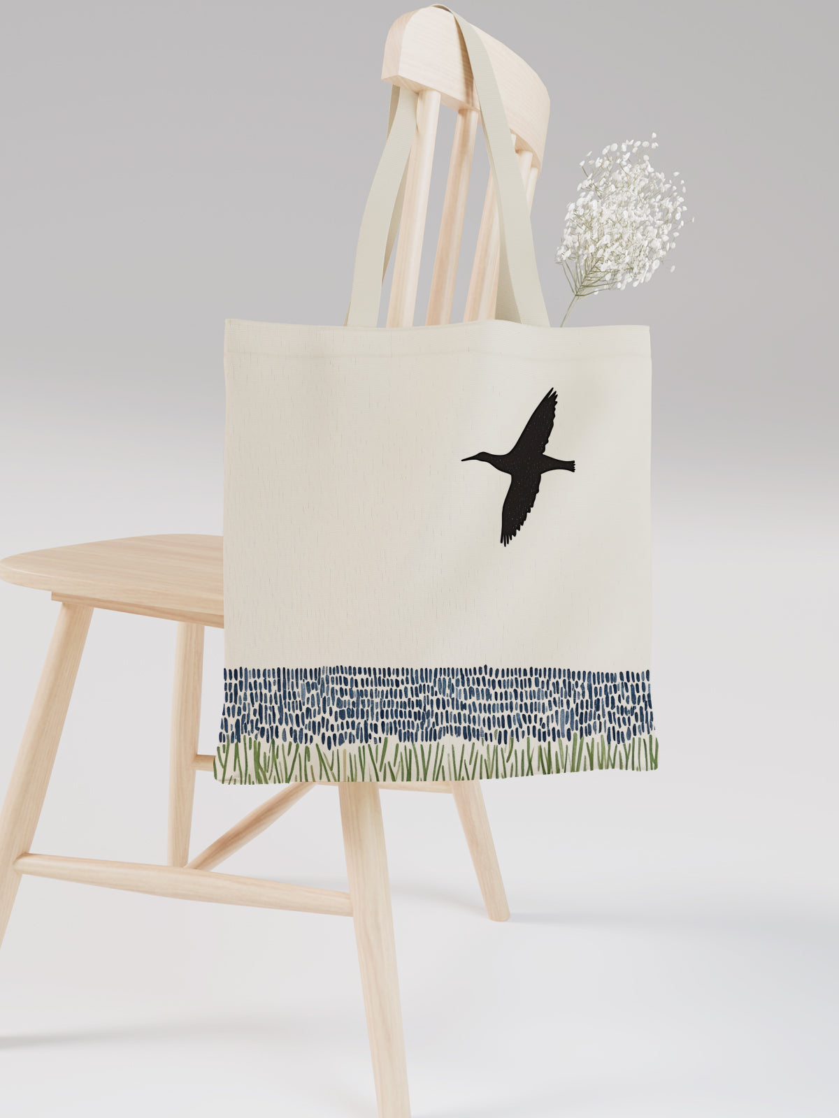 Flying Bird Tote Bag, Nature - Inspired Canvas Tote for Everyday Use